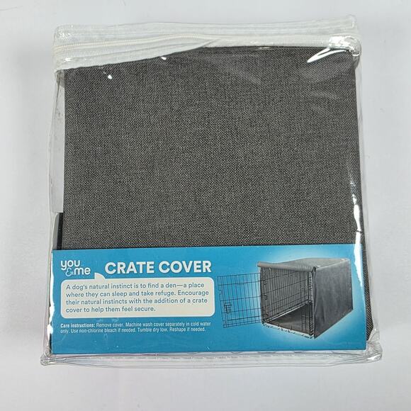 You & Me Dog Crate Cover For 1 & 2 Door Crates Roll Up Doors Fits XS Crates - Picture 2 of 8
